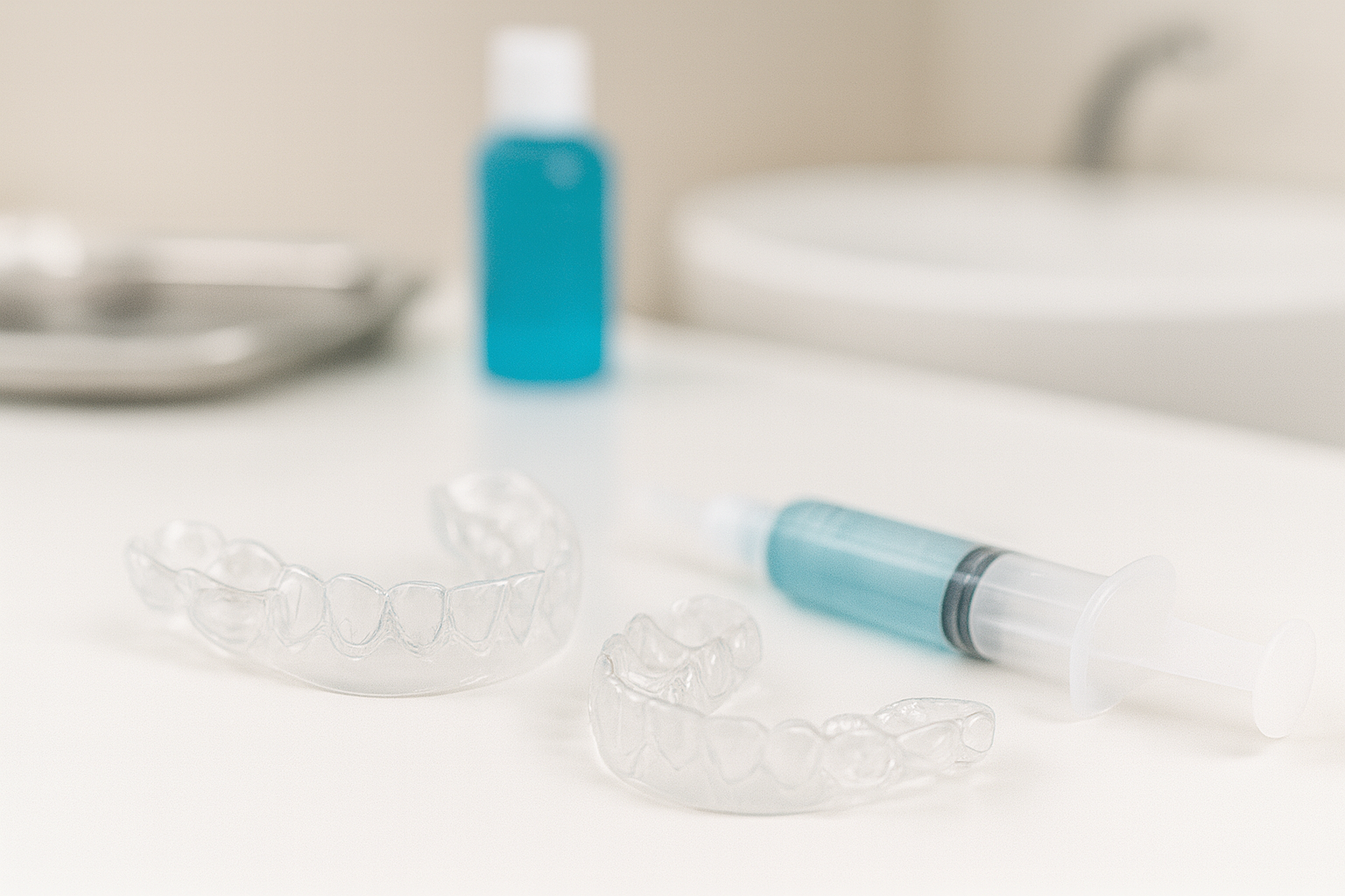 Férulas personalizadas para blanqueamiento dental